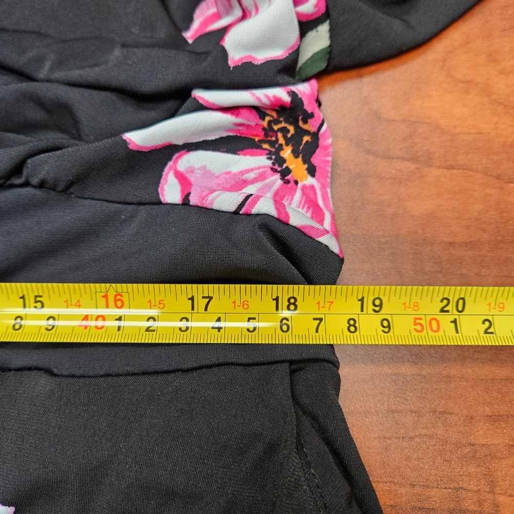Torrid Black Floral Tie Waist Midi Romper Dress Whimsigoth Fairycore Boho 2X - Picture 8 of 16